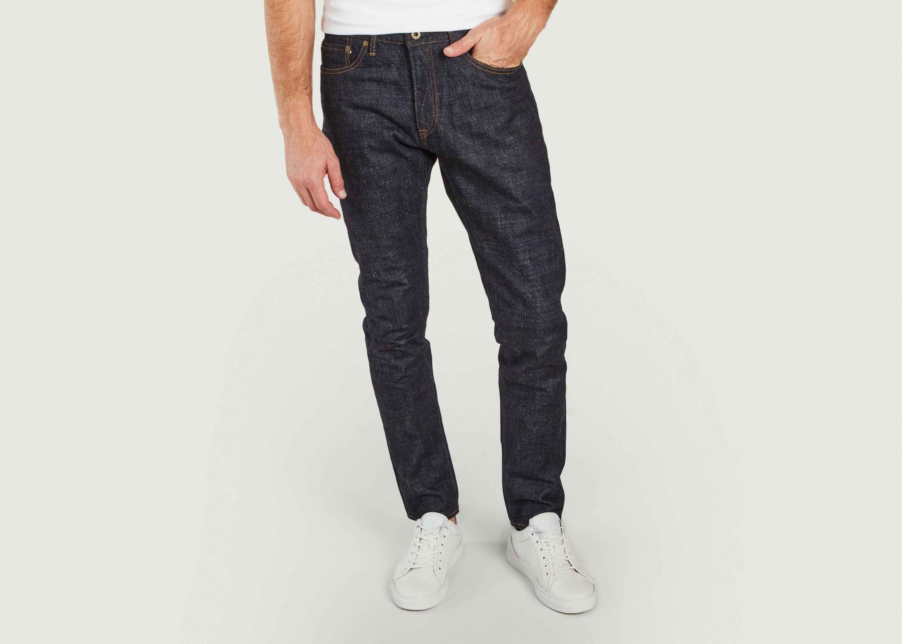 Circle selvedge tapered brutto jeans - Japan Blue Jeans